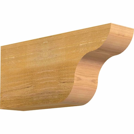 Ekena Millwork Carmel Rough Sawn Rafter Tail, Western Red Cedar, 4"W x 8"H x 18"L RFT04X08X18CAR00RWR